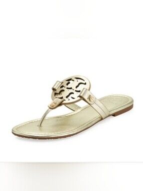 Tory Burch Miller Sandals Spark Gold Size 8.5